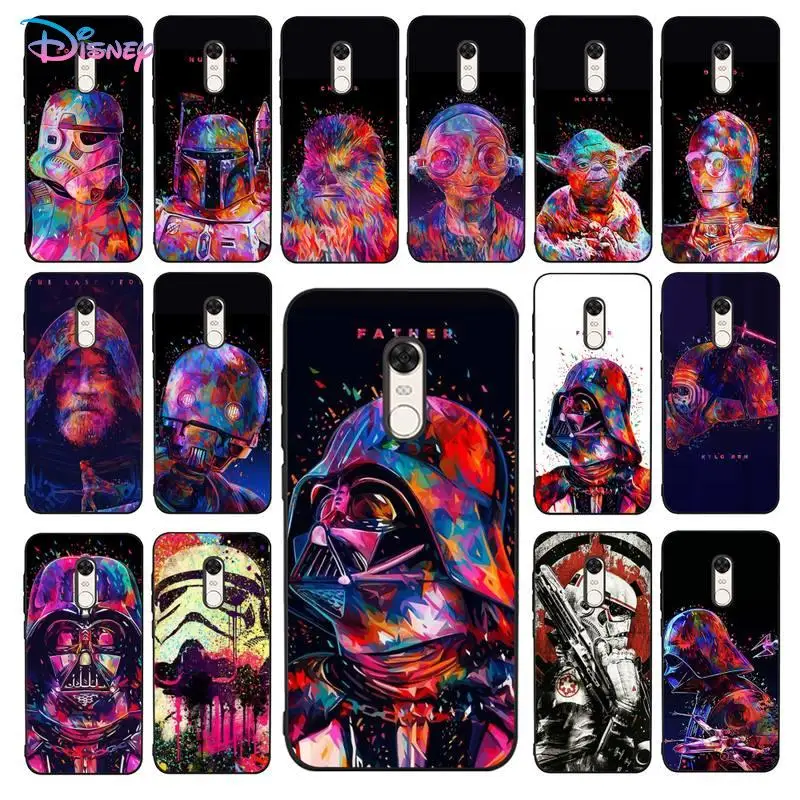 

Star Wars Watercolor Phone Case for Redmi 5 6 7 8 9 A 5plus K20 4X S2 GO 6 K30 pro