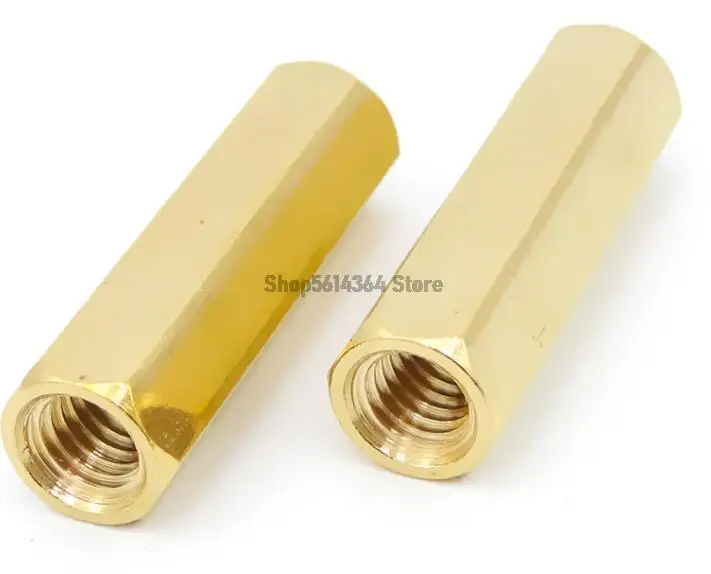 

20 шт., латунная прямая стойка PCB, внутренняя резьба, шестигранная прокладка, распорка m3x5x19 мм