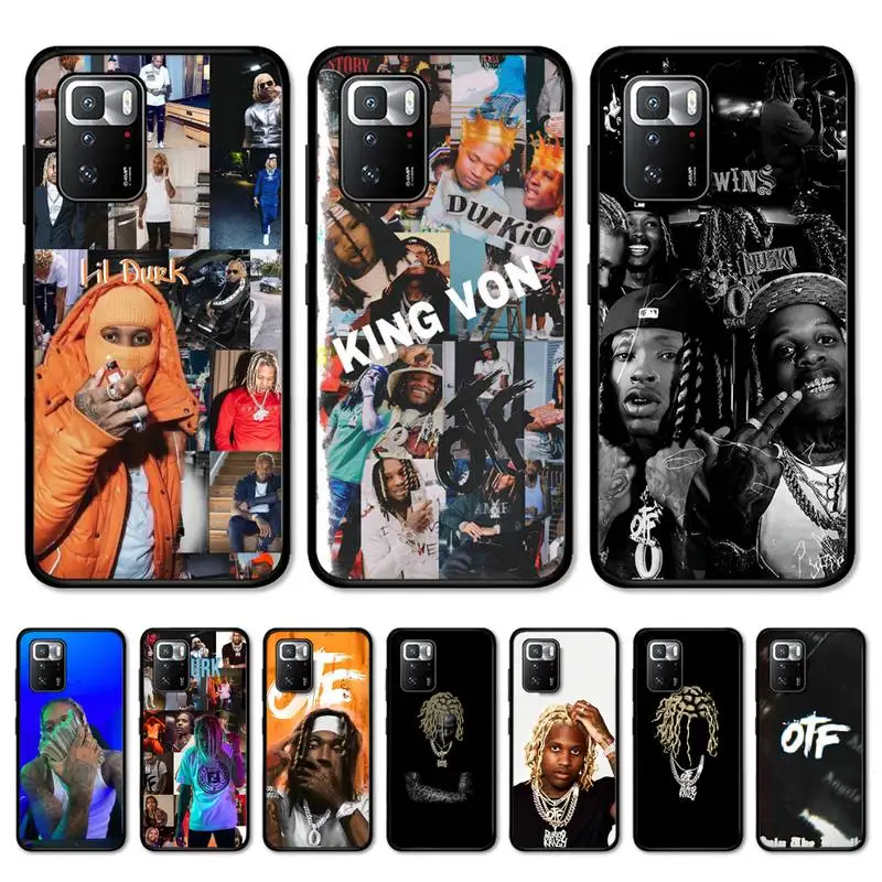 

Rapper lil Durk Phone Case for Redmi 5 6 7 8 9 A 5plus K20 4X S2 GO 6 K30 pro
