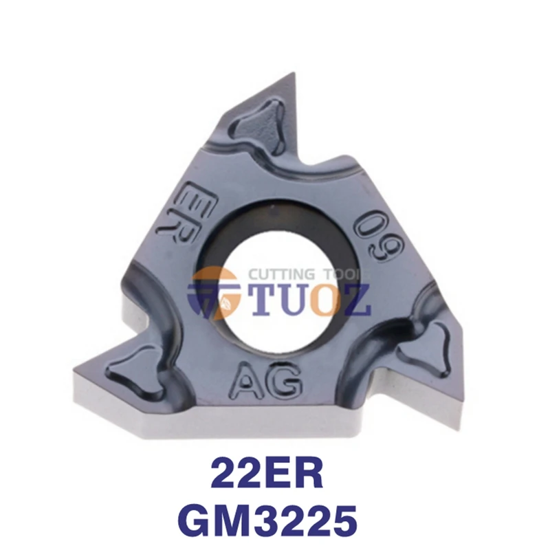 

100% Original 22ER3.5ISO-TC 22ER 4.0 4.5 5.0 5.5 6.0 ISO TC GM3225 22 Threading Carbide Inserts Turning CNC Tools Lathe Cut