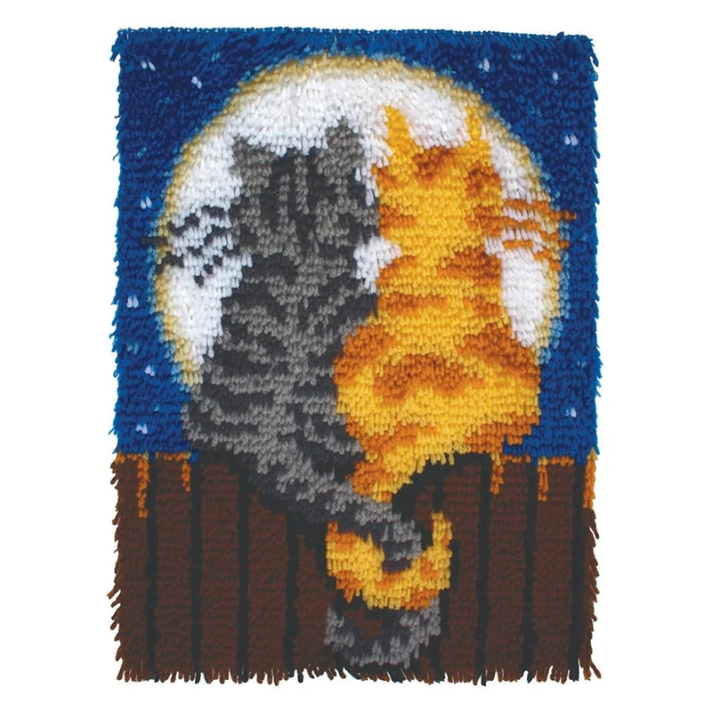 

Moonlight Meow Door Latch Hook Set