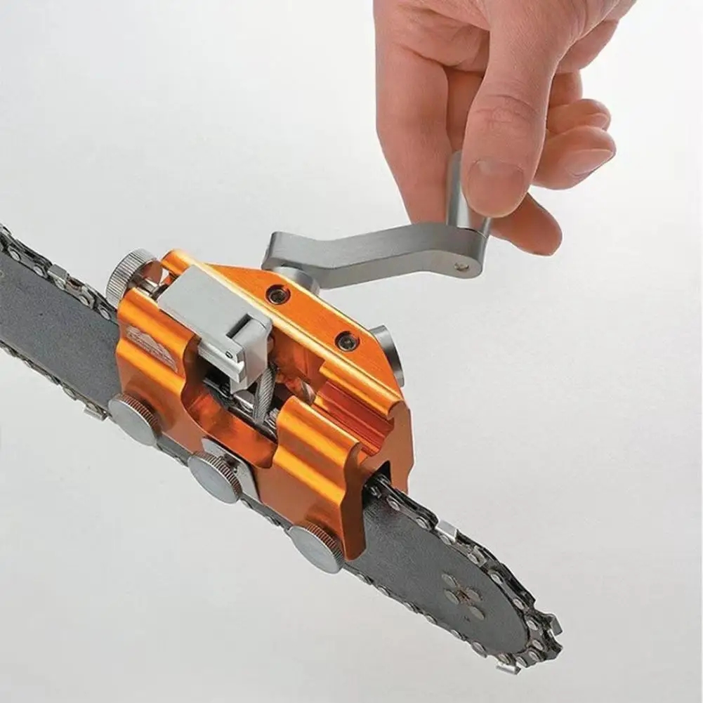 

Chainsaw Sharpener Portable Chain Saw Sharpening Tool Set Sharpener File Table Quick Sharpening for All Kinds of Chain Saws