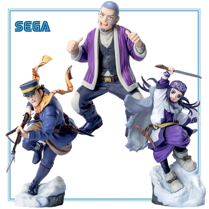 Фото Оригинальная коллекционная аниме-фигурка SEGA Xross Link Golden Kamuy: Асирпа, Сугимото Сайчи, Шираиши Ёситаке №1