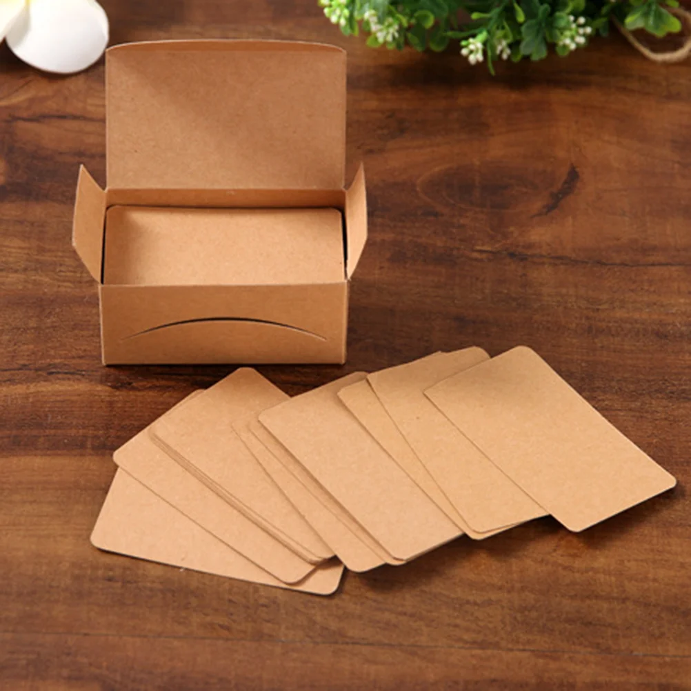 

200 шт. Ретро блокноты для записей сделай сам из крафт-бумаги пустые поздравительные граффити открытки рукописные слова сообщения открытки (...