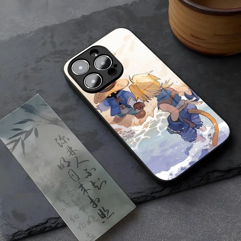 Фото Чехол для телефона Final Fantasy Anime из закаленного стекла для IPhone 13 17 14 16 12 15 11 Pro XS Max Plus Mini X XR SE2020 Coque №2