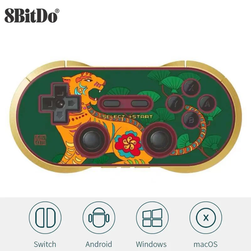 

8BitDo 2022 Year Of The Tiger BT-compatible Gamepad Controller Limited Edition For Windows Android MacOS For Nintendo Switch
