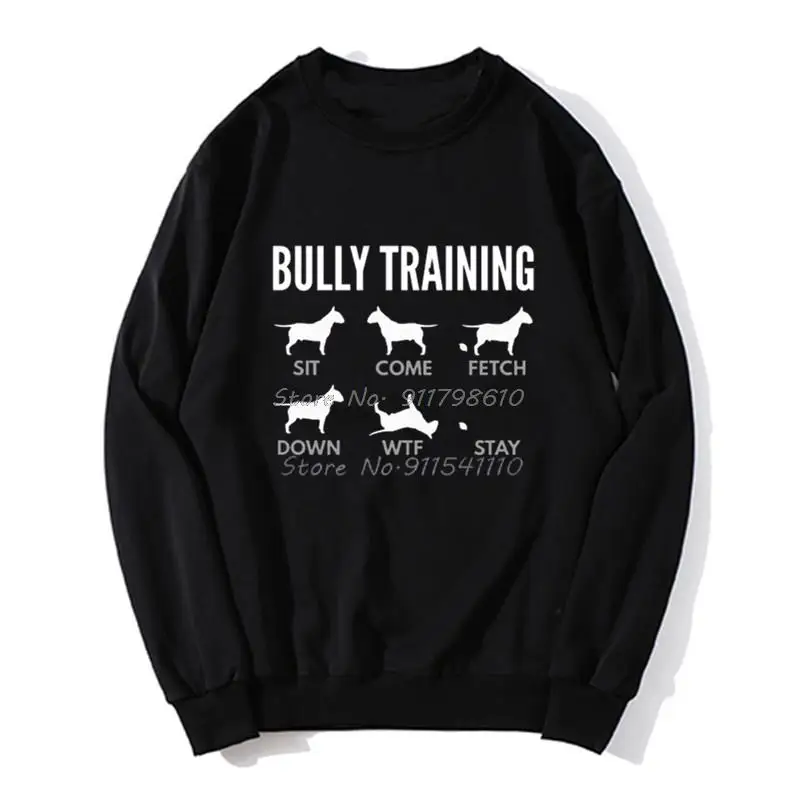 

Funny Hoodie Men English Bull Terrier Bully Train hoodie Dog Father Spring Autumn Sweater Streetwear Harajuku Unisex Oversize