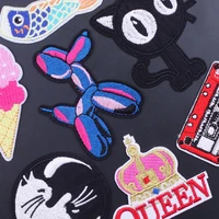 balloon dog cute animal embroidered patches for clothing thermoadhesive patches cat badges sewing applique for children clothes