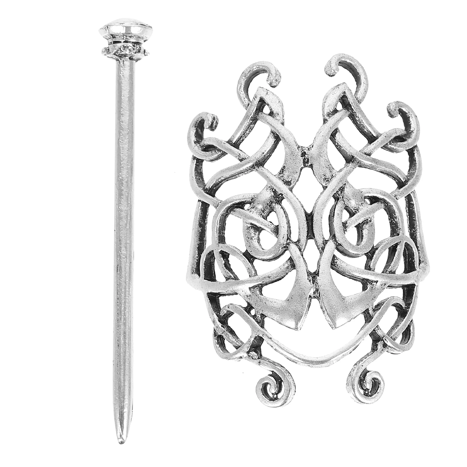 

2pcs Hair Clips Decorative Vintage Retro Metal Hair Stick for Girls Ladies