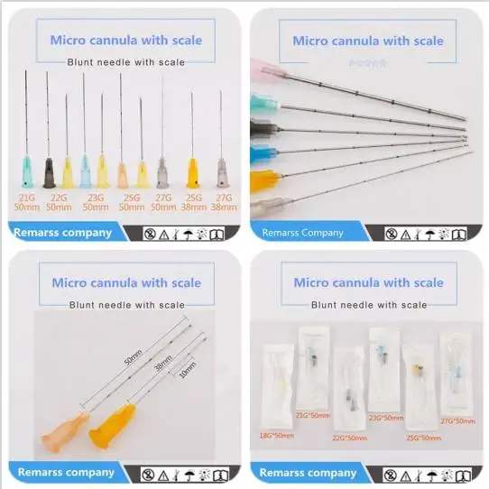 

2022 Cost-Effective Micro canula steril syringe needle for smooth inyeccion 21g 22g 23g 25g 27g 30g