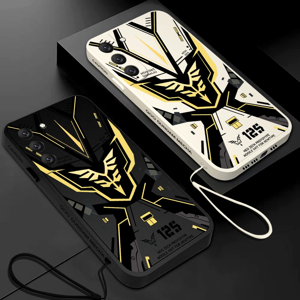 

Golden Mach Cartoon Phone Case For Samsung Galaxy S23 S22 S21 S20 Ultra Plus FE S10 4G S9 Note 20 10 9 Plus With Lanyard Cover
