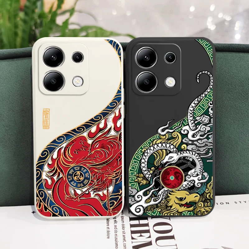 Чехол Phoenix Totem для телефона Xiaomi Redmi Note 13 12 12S 11 11S 10 10S 9 9S Pro Plus 4G