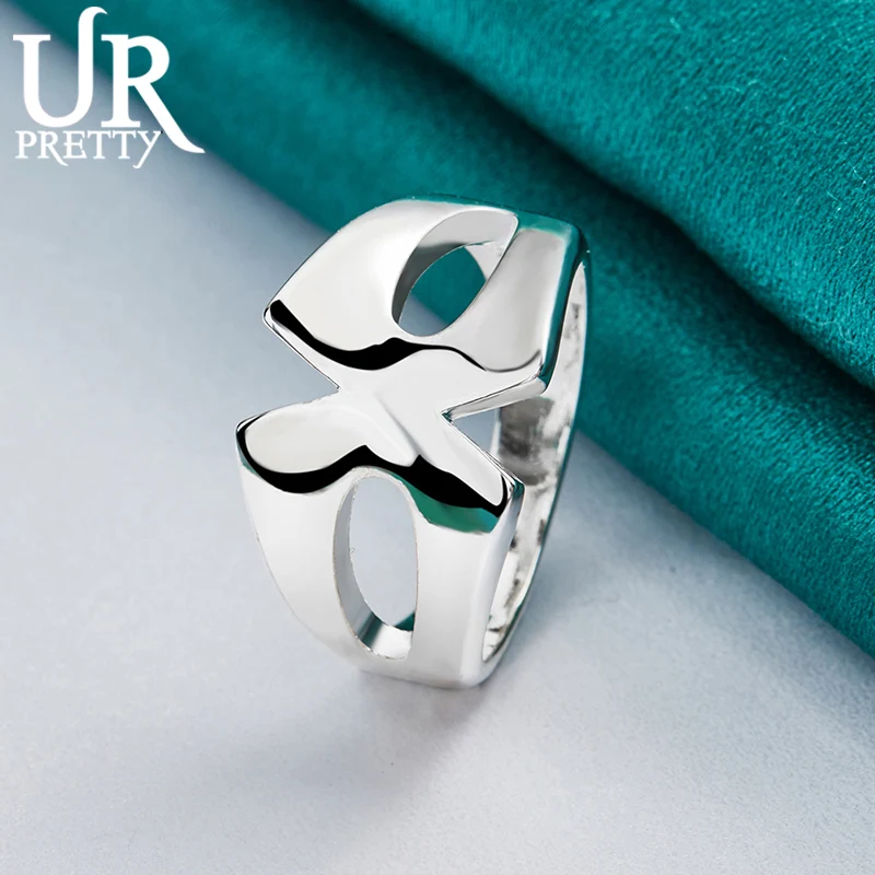 

925 Sterling Silve Jewelry 7-10# Fashion Ring for Woman Men Party Engagement Wedding Anniversary Charm Gifts