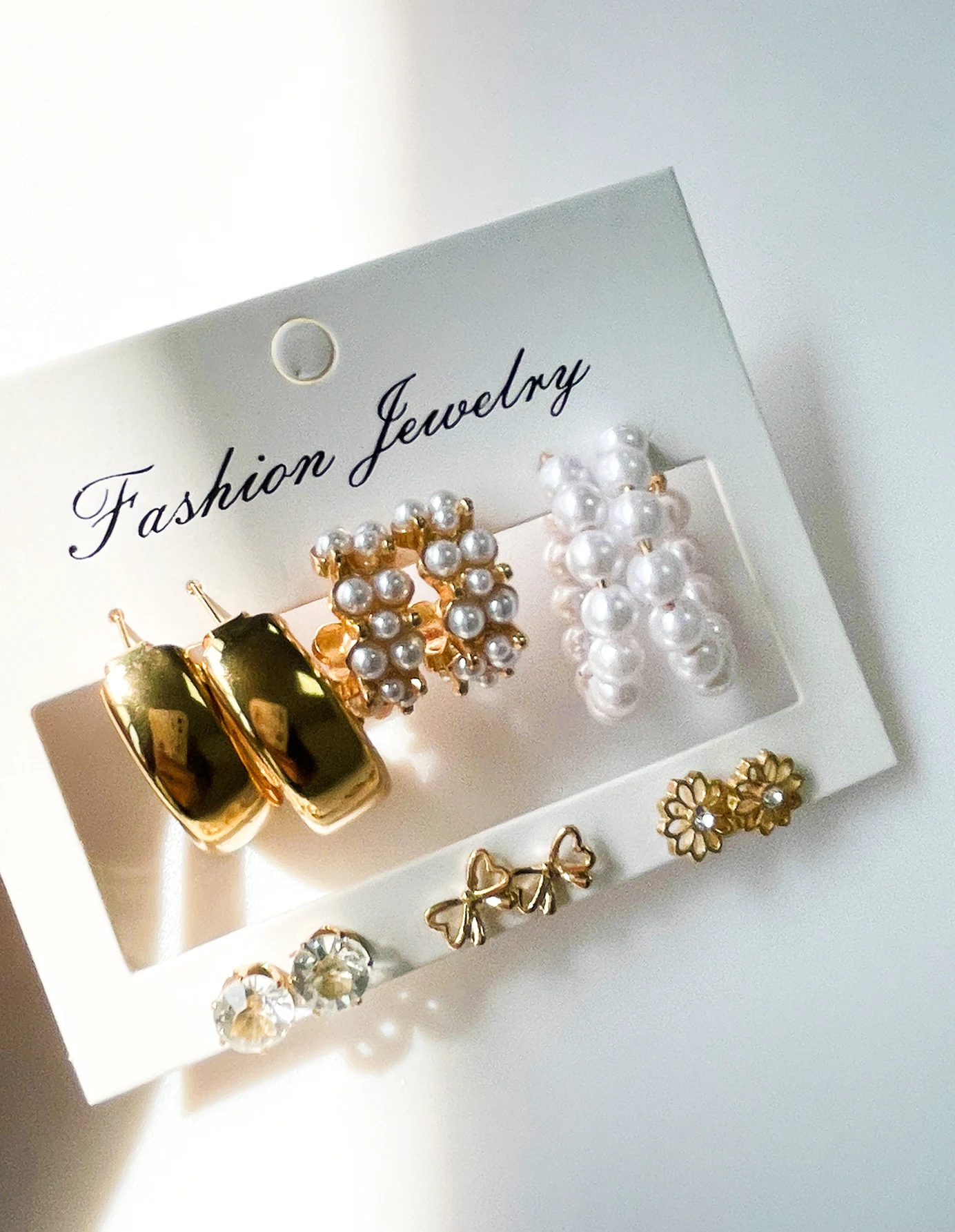 12 шт. изысканный бант цветок модный сплав искусственный жемчуг набор сережек