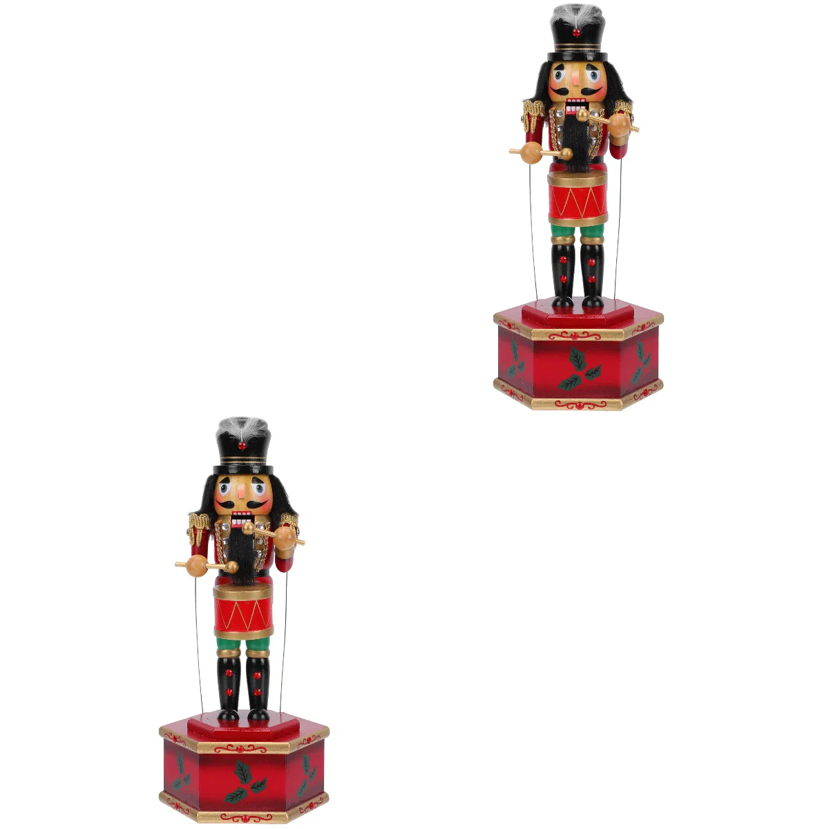 

Nutcracker Boxchristmas Gift Wooden Musicalparty Ornament Adorntable Figures Funny Soldier Puppet Traditional Centerpieces