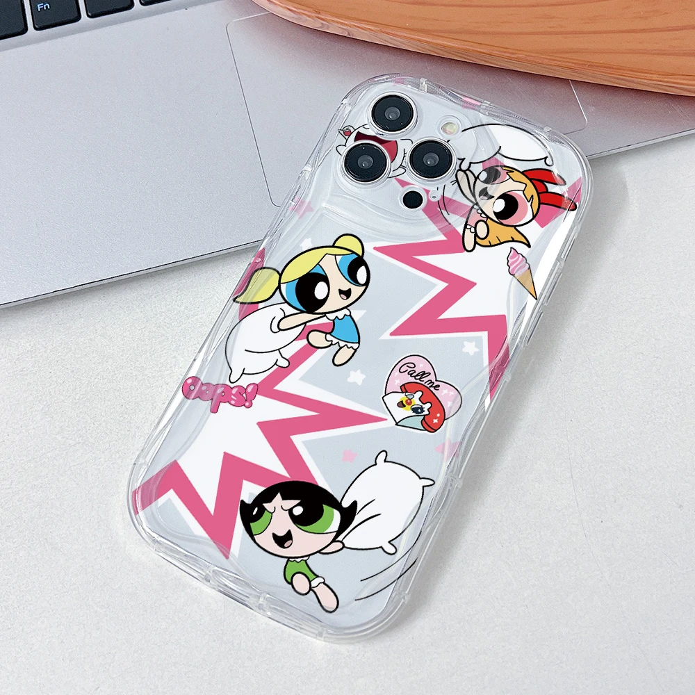 Фото Чехол для телефона Cool Girl P-Powerpuffs для Samsung Galaxy A57 A56 A55 A54 A53 A52 A37 A26 A25 A17 A16 A07 A06 4G 5G 3D Wave Cover №4