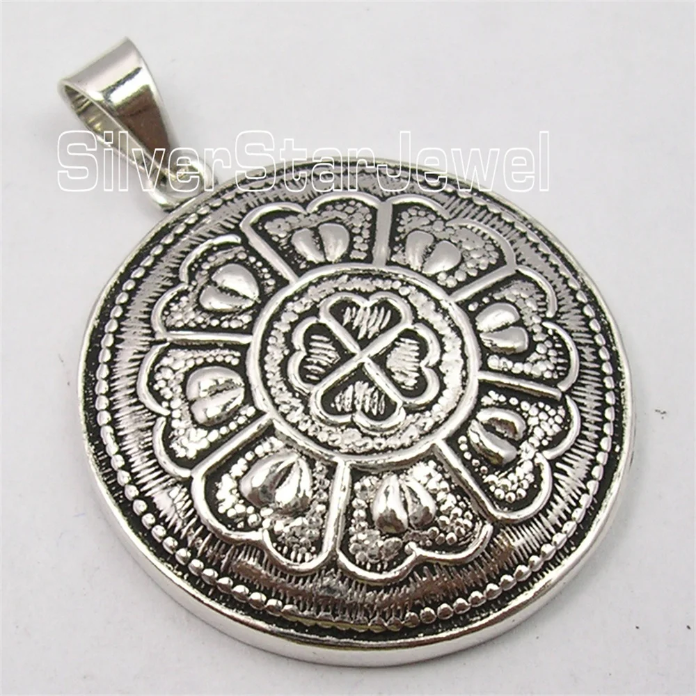 

India Semi-precious Stone Pendant 1.6"