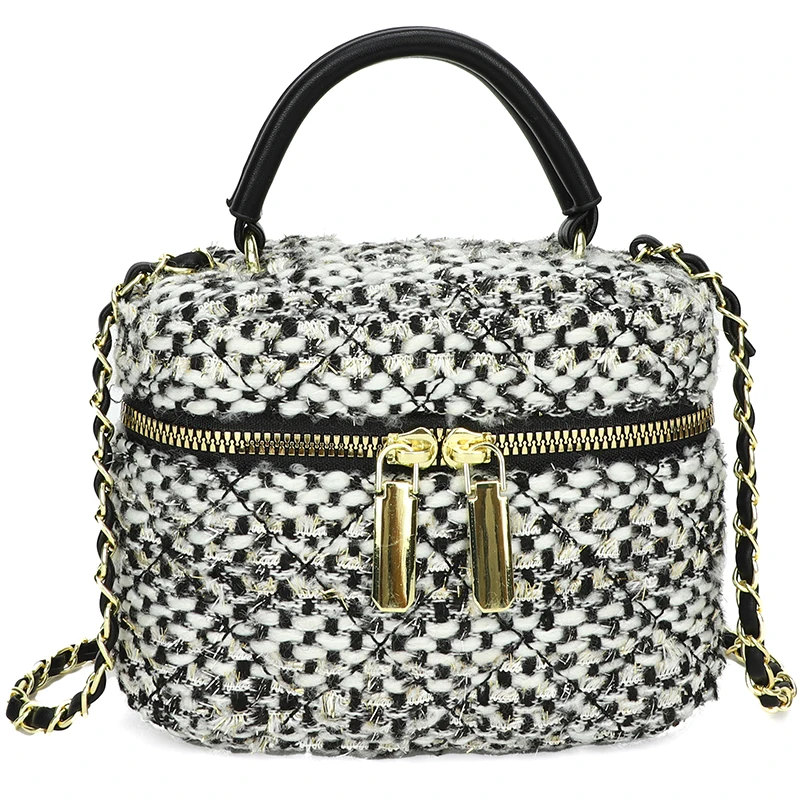 2023 Hot Sale Unique Design Women's Bag Infinite Charm Popular Versatile Crossbody Bags Zipper Flap Portable Small Square Bag