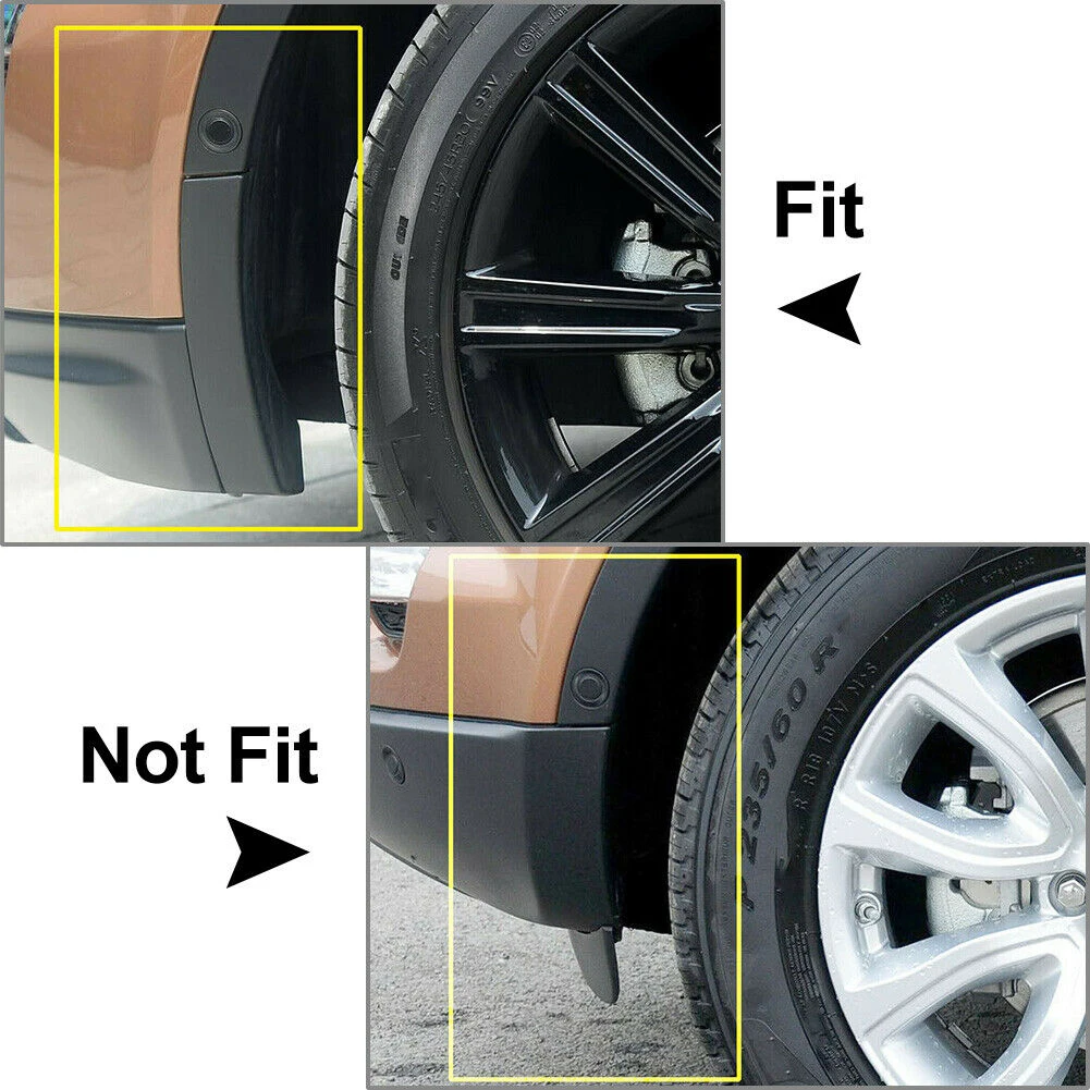

Left Side Extension Bracket Black Exterior Accessories Front Bumper Side Wheel Trim Molding Extension Car Truck