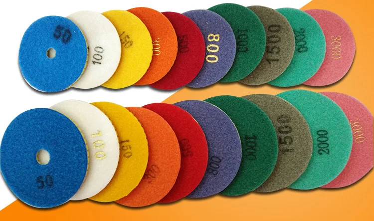 

100mm 4" Wet Diamond Grinding Disc Polishing Pad for Granite Marble Stone(Granularity 100) Grinding Disc