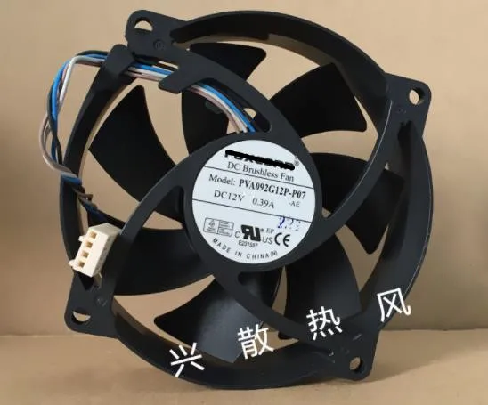 Новый оригинальный семейный Вентилятор охлаждения сервера DC 12 В 0,39a 92x92x25 мм