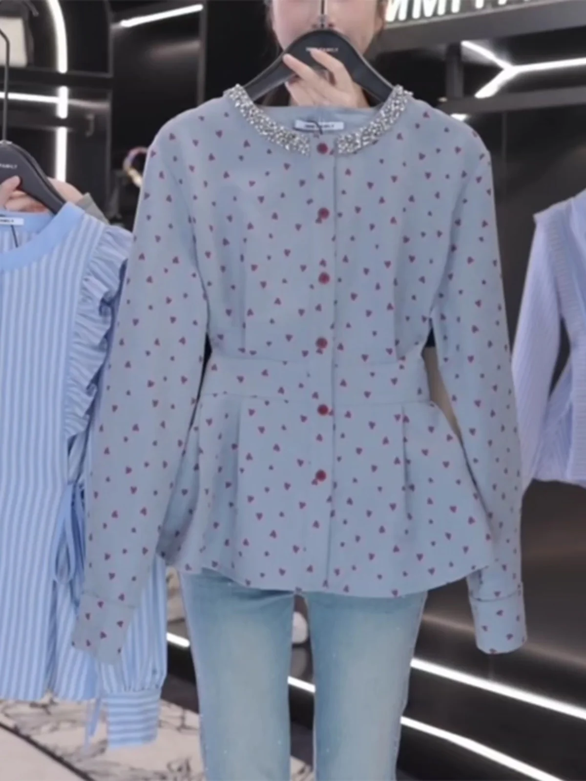 Женская одежда осень 2024 новый дизайн стильная рубашка с длинным рукавом и