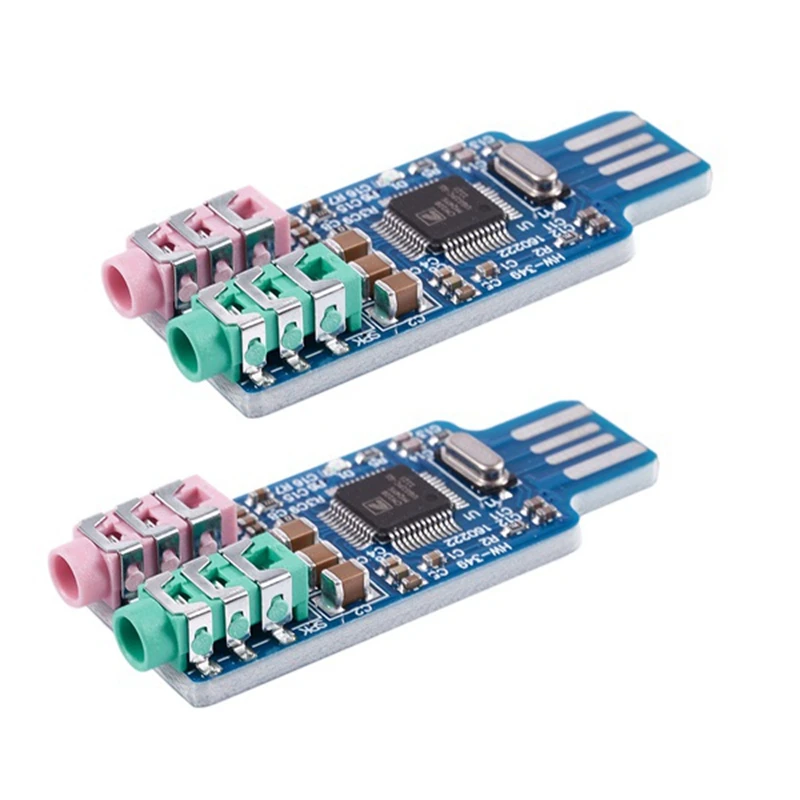 

2 шт., USB-звуковая карта CM108