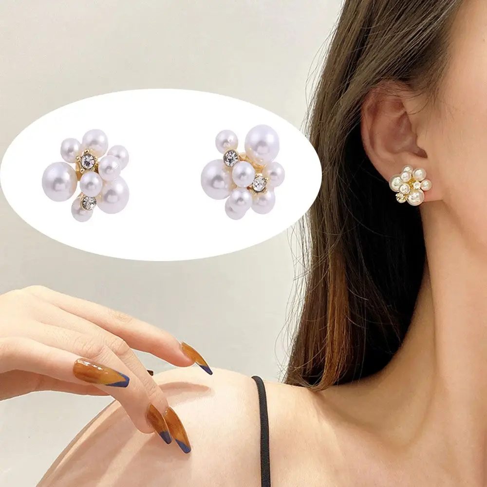

Temperament Fashion Unique Elegant Fireworks For Woman Girls Jewelry Pearl Stud Earrings