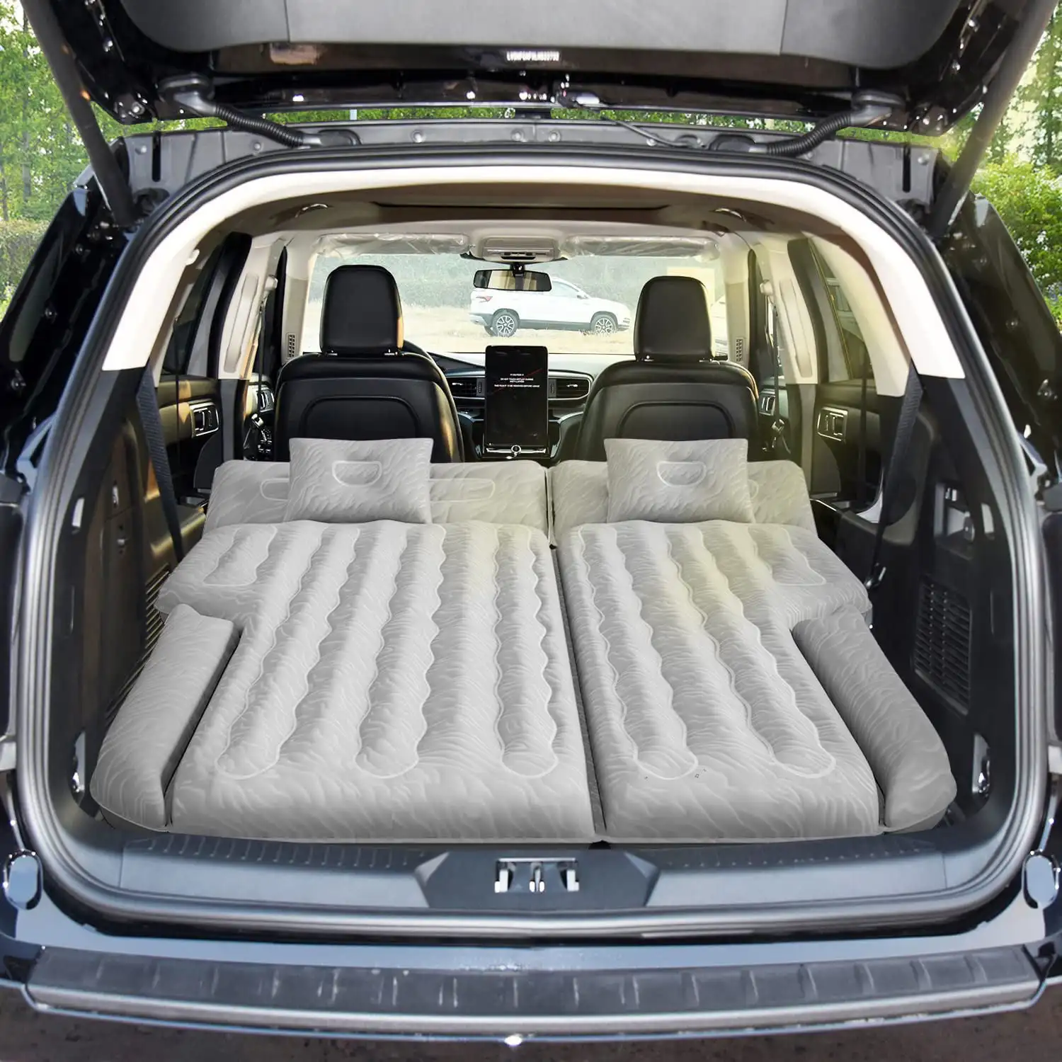 

SUV Air Mattress 2022 Upgraded Flocking and Extra Thick Oxford Surface Car Sleeping Bed for SUV Back Seat with electric Air ,3M