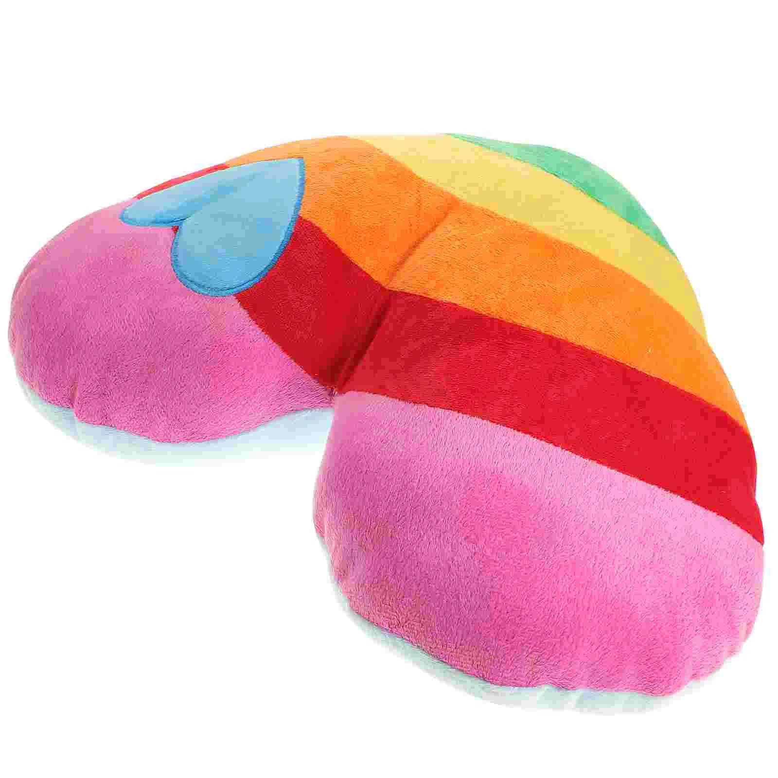 1 шт. радужная подушка в форме сердца плюшевая милая креативные подарочные