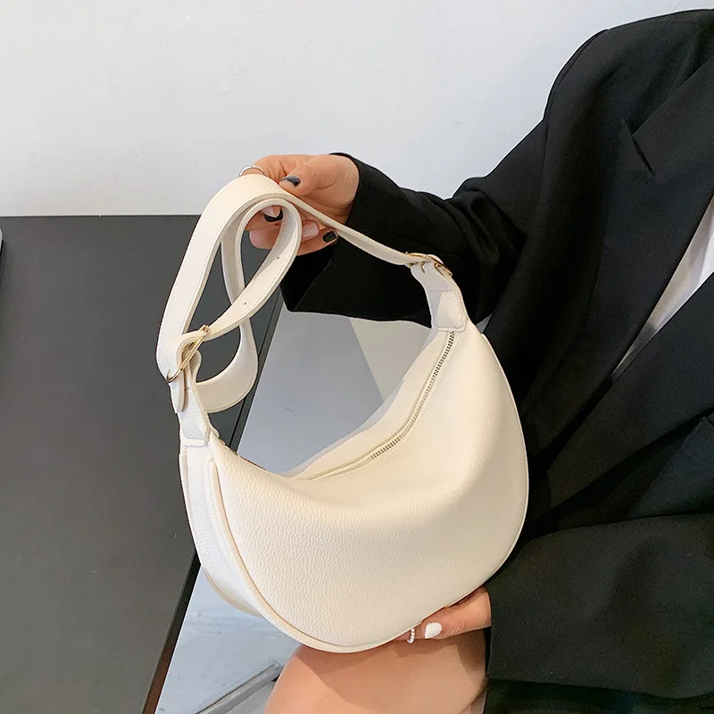 Half Moon Armpit Bag Women's Bag 2021 Summer New Fashion Cross Bag Simple Single Shoulder Dumpling Bag