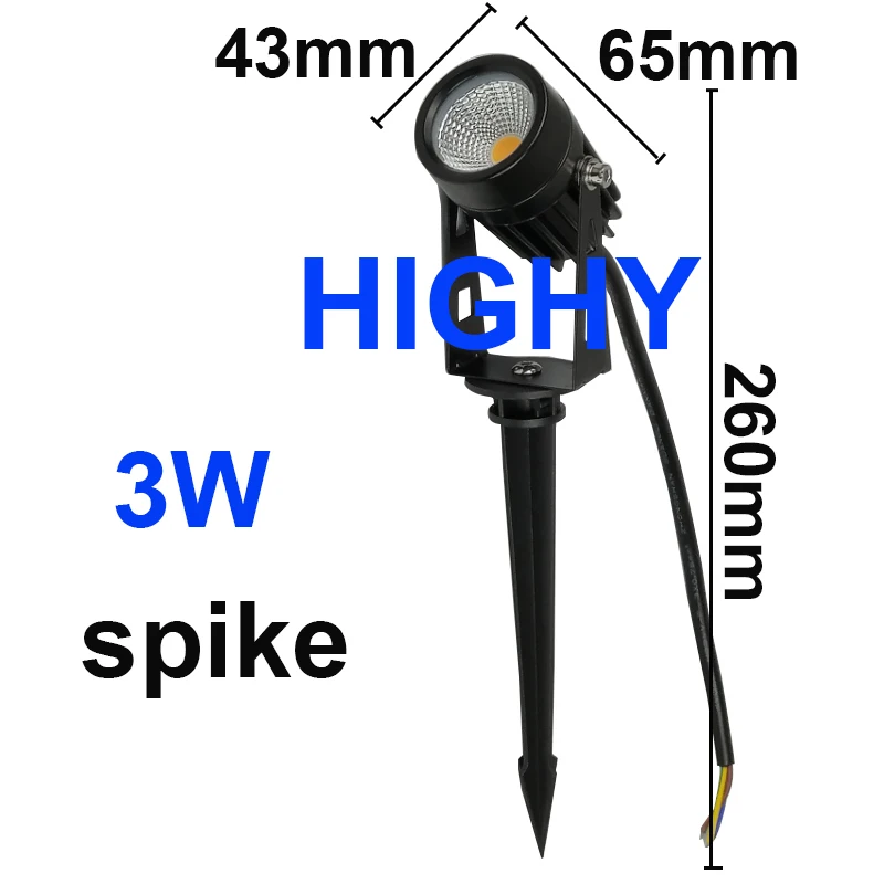 

HIGHY Садовая LED лампа для газона 3W 5W