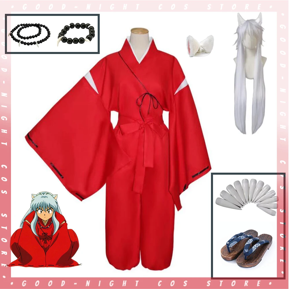 Косплей Костюм Аниме Inuyasha на Хэллоуин карнавал Забавный костюм для взрослых