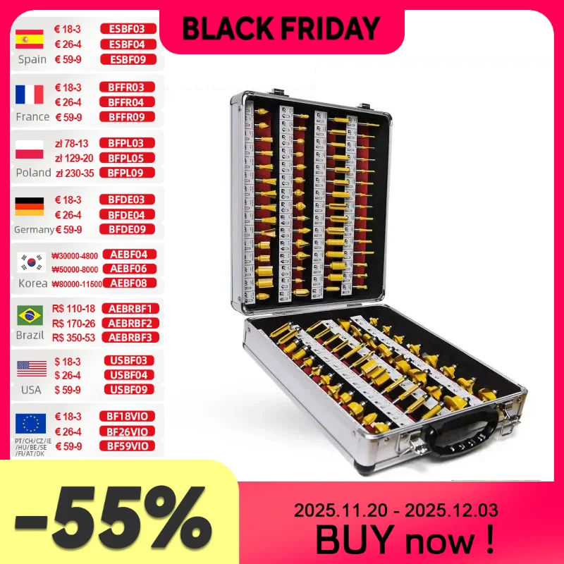 

ALLSOME фреза из карбида вольфрама 1/4 дюйма HT1192