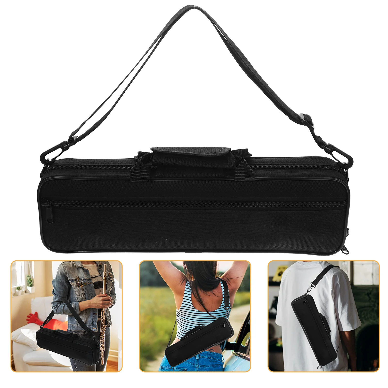 

Flute Bag Convenient Storage Protective Bass Clarinet Accessories Suitcase Hard Shell Container Portable Carrying