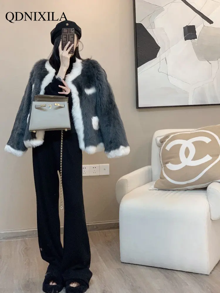 Women's Fur Coat Autumn and Winter New Fashion Casual Mink Fur Jacket Small Fragrance Faux Fur Coat Women's Winter Jacket
