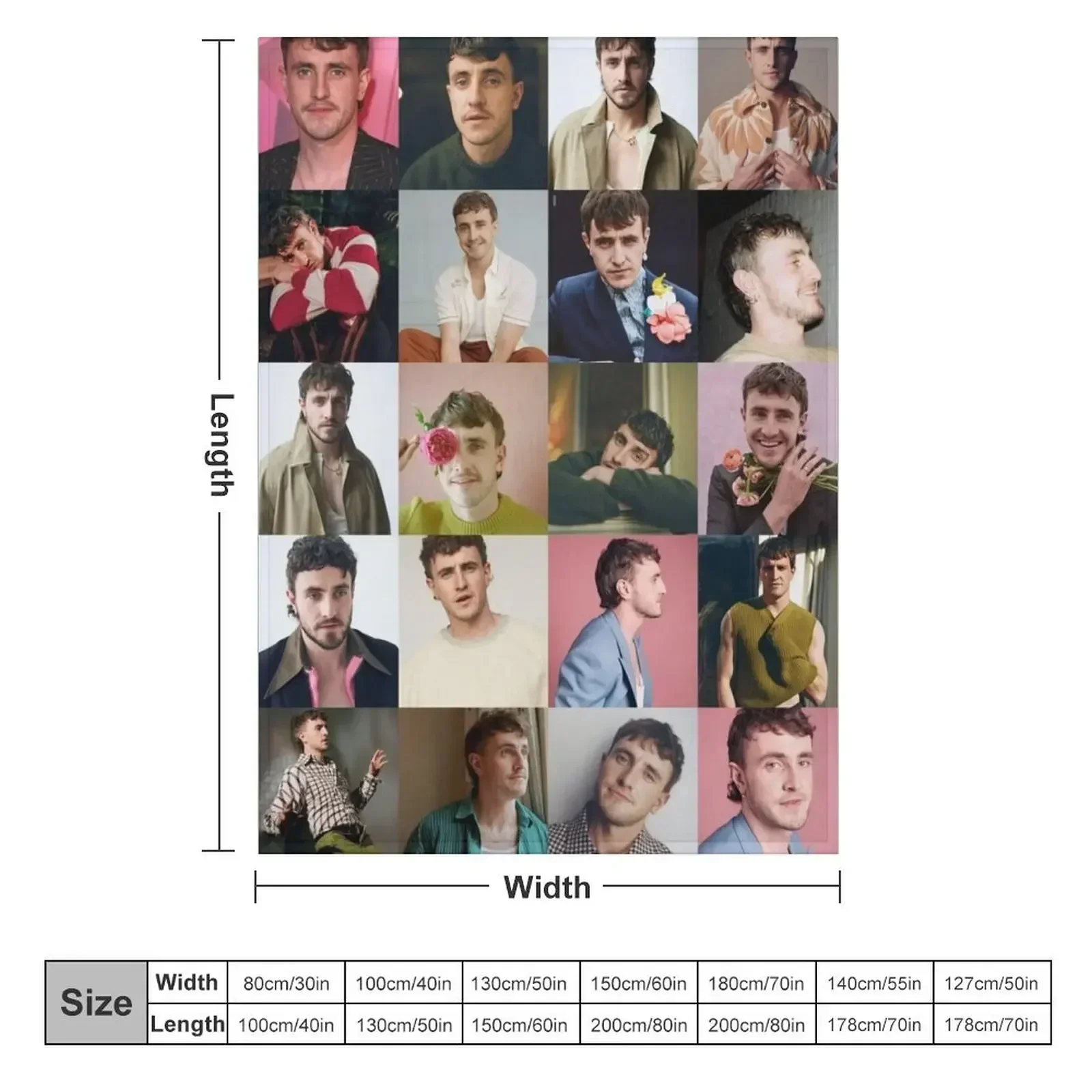 Одеяло Paul Mescal постельное белье свободная кровать клетчатая среда одеяла