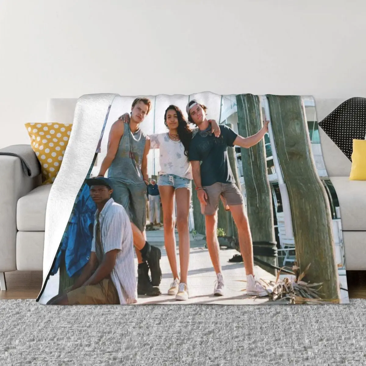 

Outer Banks Blanket Sofa Cover Velvet Print Plaid Multi-function Soft Throw Blankets for Bedding Office Quilt