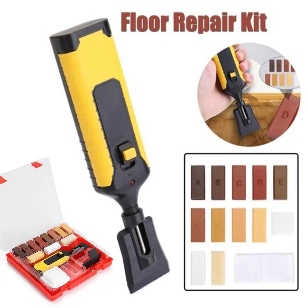 

Manual Floor Furniture Repair Kit Electric Heating Pen Tile Floor Floor Worktop Sturdy Casing Chips Scratches Mending Tools