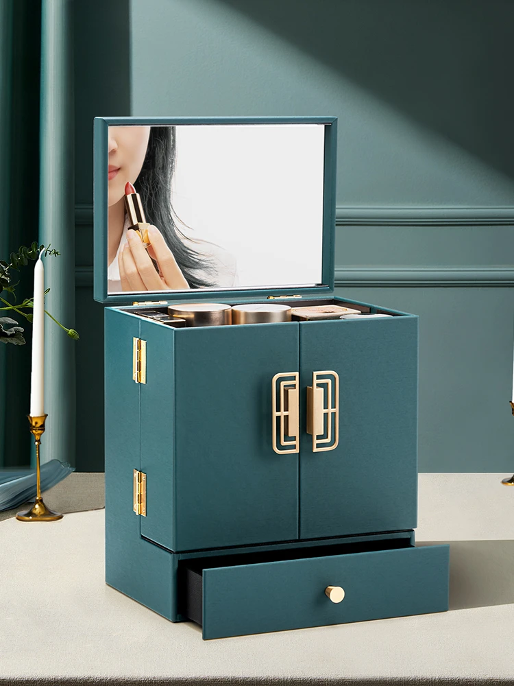 

Коробка для хранения косметики, настольная детская Пылезащитная продукция для ухода за кожей, косметика с высоким чувствительностью