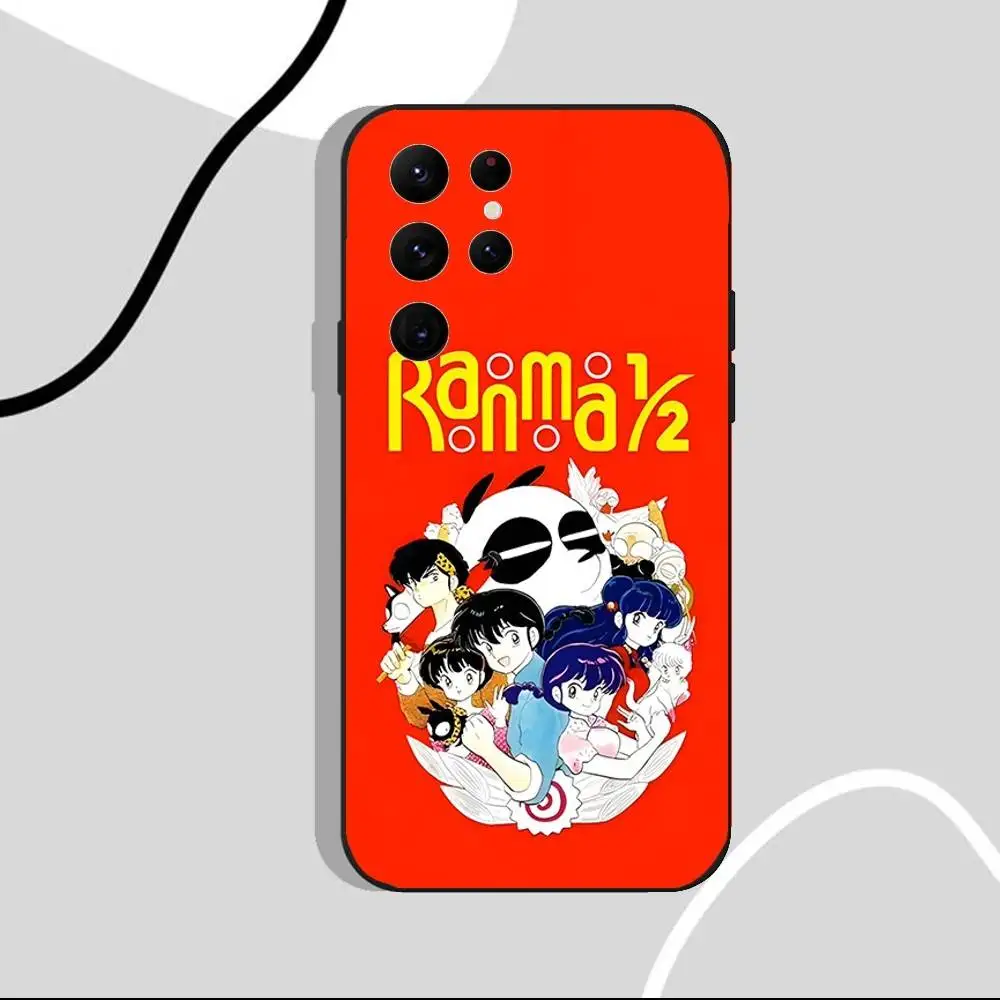 Фото Чехол для телефона Anime R-Ranma 12 для Samsung S10, S21, FE, S21, S26, S25, S24, S23, Ultra, S9, S22, Plus, черный, противоударный, из ТПУ №3