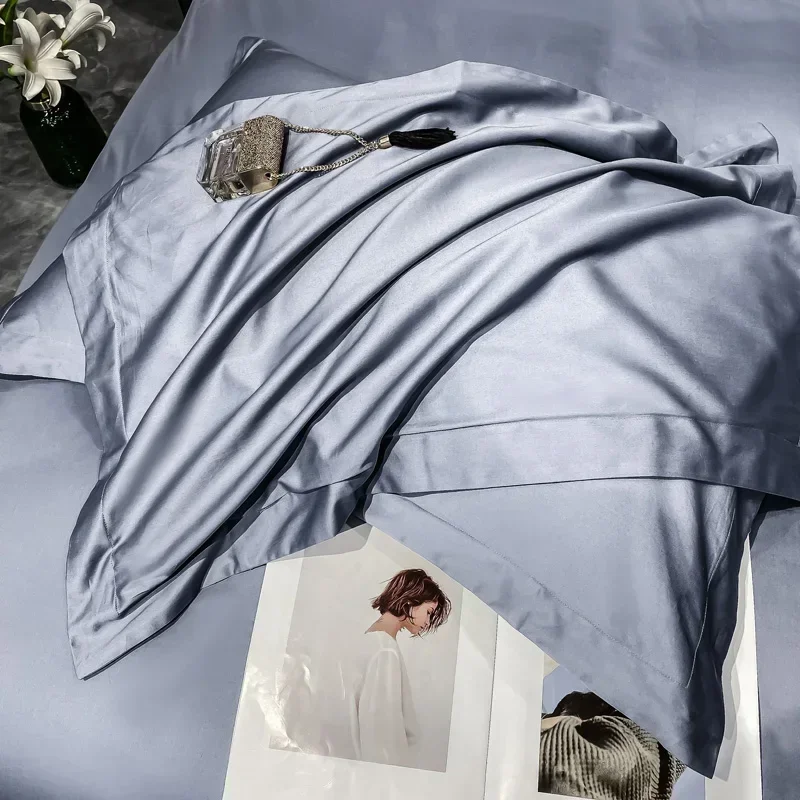 100s Long Staple Хлопковый пододеяльник Роскошный наволочка двуспальная кровать