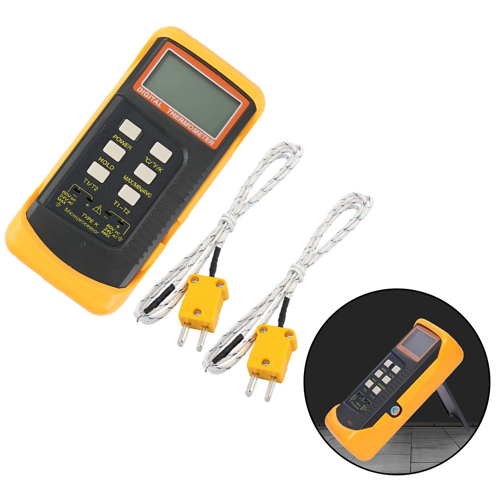 Цифровая термопара K-типа профессиональный ЖК-термопарный термометр 6802