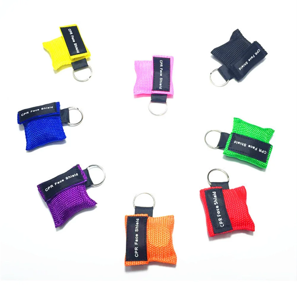 

Cpr Keychain Pocket Facemasks Emergency Mask Training Ring Key Aid Masks Barrier First Breathing Supplies Resuscitation Adult