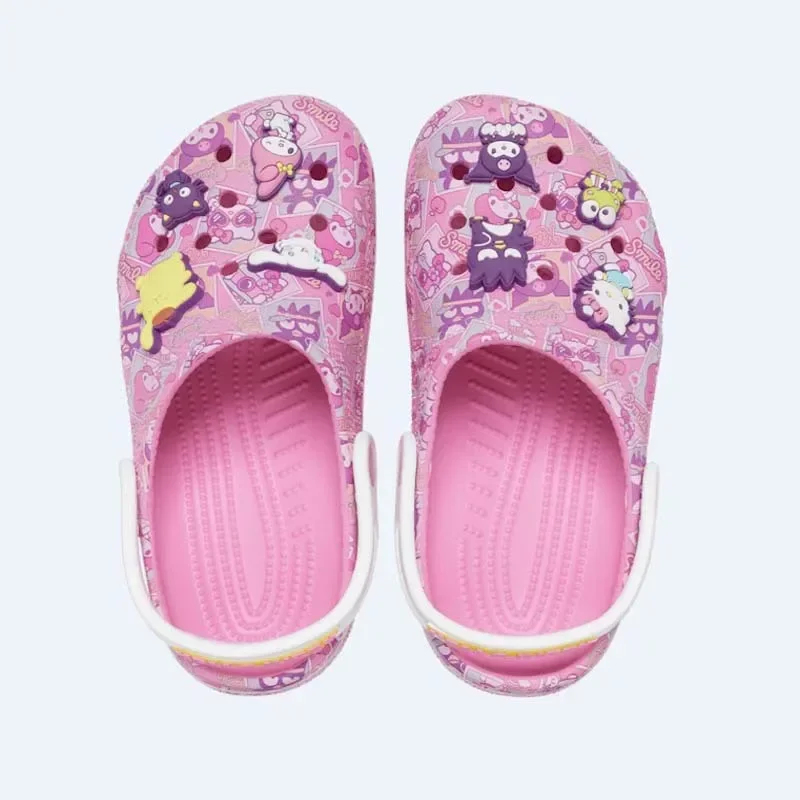 Новинка милые детские сандалии для девочек Melody Cinnamoroll Crocs тапочки нескользящая