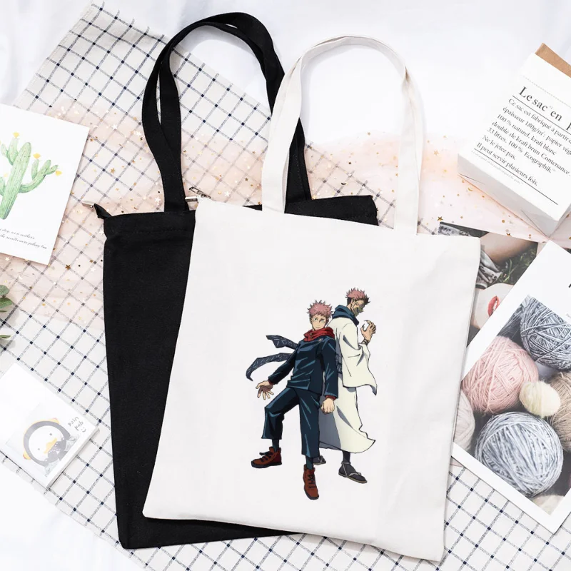 

Jujutsu Kaisen Animation Derivatives Canvas Bag Anime Gojo Satoru Cartoon Backpack Toy Figures Kawaii Cosplay Casual Accessories