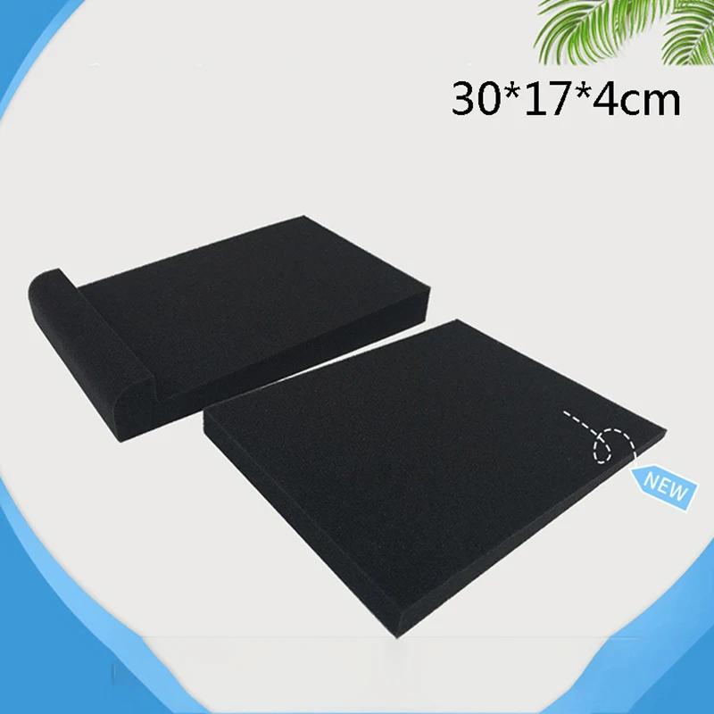 

1Set 30x17x4CM Sponge Studio Monitor Speaker Acoustic Isolation Foam Soundproof Foam Isolator Pads High Density