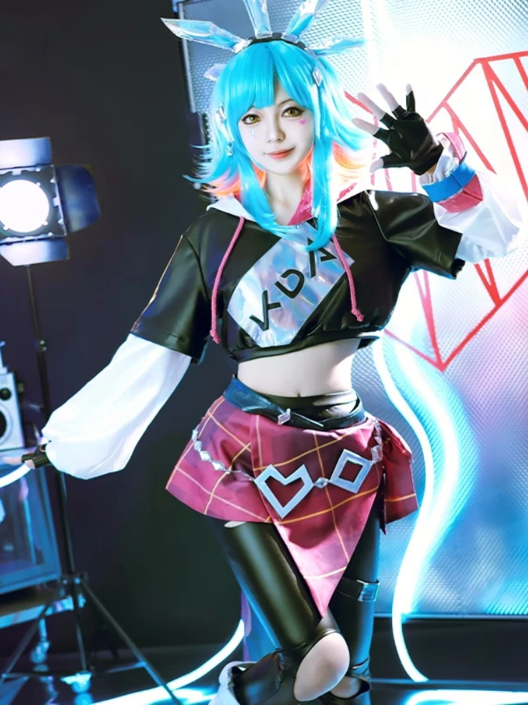 Neeko Косплей Костюм Игра LOL Женский Давищий Хамелеон Женская крутая одежда для