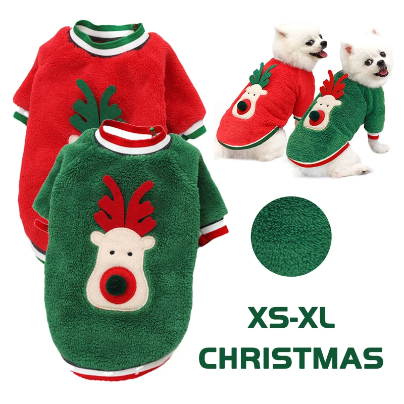 

New Christmas Dog Clothes Fasion Dog Jacket Costume Puppy Coat Cheap Pet Clothing Winter Outfit for Chihuahua Small Medium Dogs