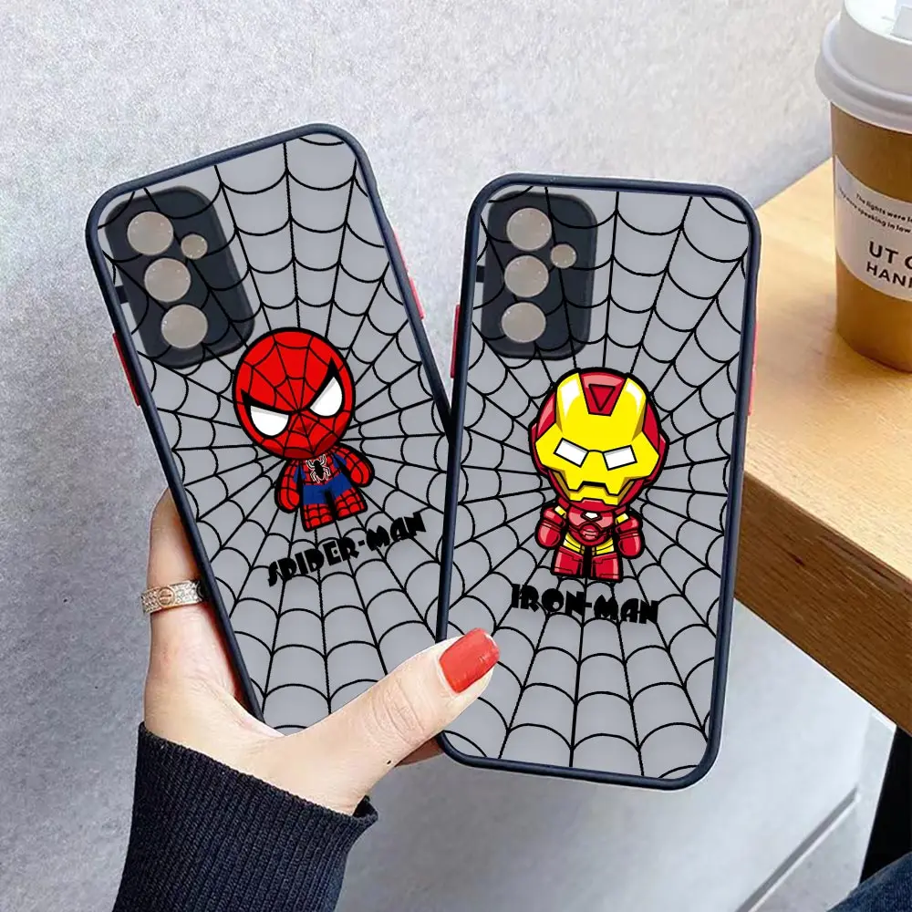 

Avengers Spider Web Heroes Shockproof Case For Samsung M52 M33 M32 J2 J5 J7 J6 PLUS J4 J8 M10 M20 M23 M30S M31 M51 M62 5G Case
